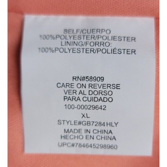 GB Peach Wrap Knee Length Dress size XL - Picture 8 of 9